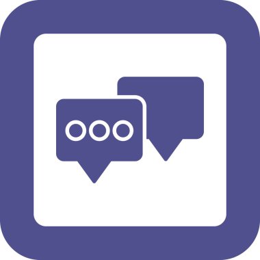 Konuş. Web simgesi vektör illüstrasyonu