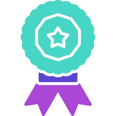 Rozet. Web simgesi basit illüstrasyon