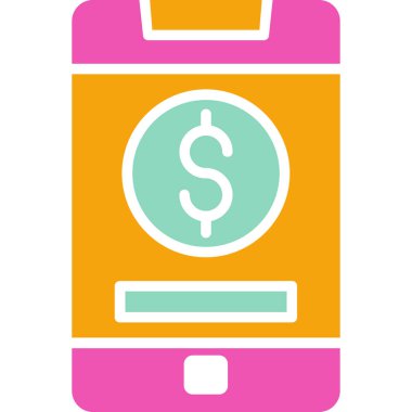 Bankacılık simgesi, vektör illüstrasyonu