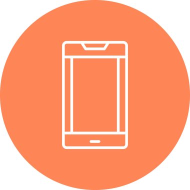 Modern telefon simgesinin vektör illüstrasyonu