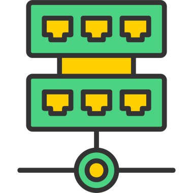 veri ağı sunucu simgesi doldurulmuş ana hatlar biçiminde