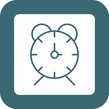 Saat. Web simgesi basit illüstrasyon