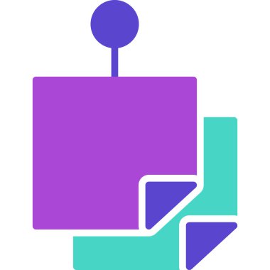 Modern bir simgenin vektör illüstrasyonu