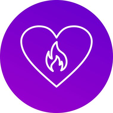 Eşsiz ateş vektörü simgesi