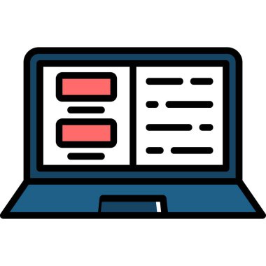 bilgisayar simgesi vektör illüstrasyonu