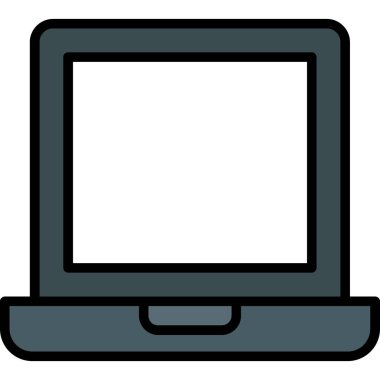 Dizüstü bilgisayar simgesi vektör çizimi