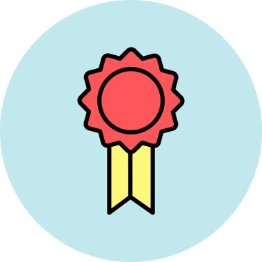 Rozet. Web simgesi basit illüstrasyon