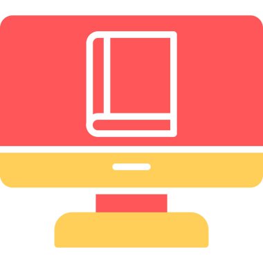 Monitör. Web simgesi basit illüstrasyon