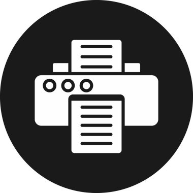 Yazıcı. Web simgesi basit illüstrasyon