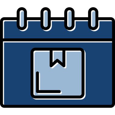 Takvim simgesi vektör illüstrasyonu