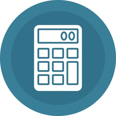 Hesap makinesi. Web simgesi basit illüstrasyon