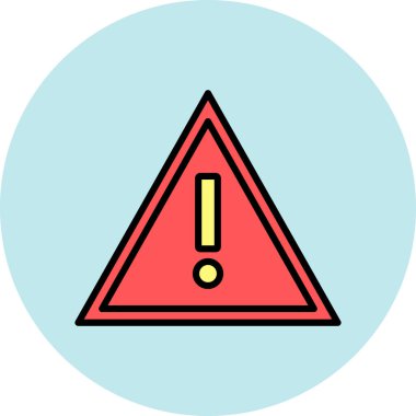 uyarı simgesi vektör illüstrasyonu