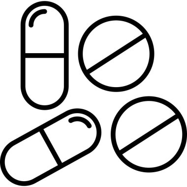 hap simgesi modada izole edilmiş arkaplan