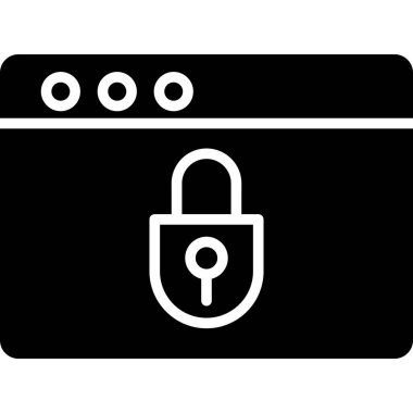 ikon vektör illüstrasyonunu kilitle