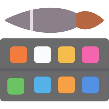 Paleti düz vektör simgesi