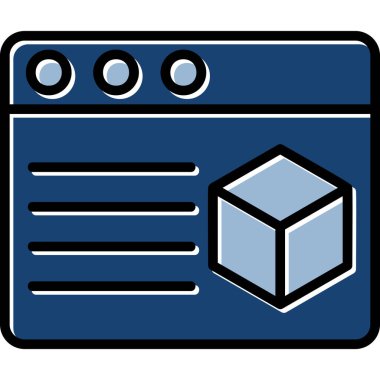 kutu teslim paketi simgesi - taslak biçimi