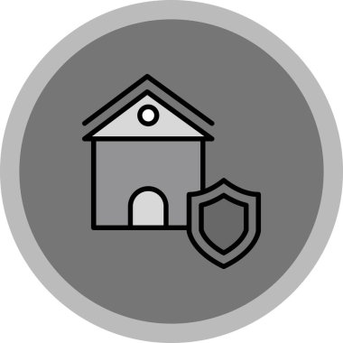 Ev. Web simgesi basit illüstrasyon