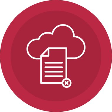 Bulut hesaplama simgesi vektör illüstrasyonu