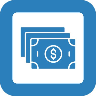 Dolar vektör renk simgesi