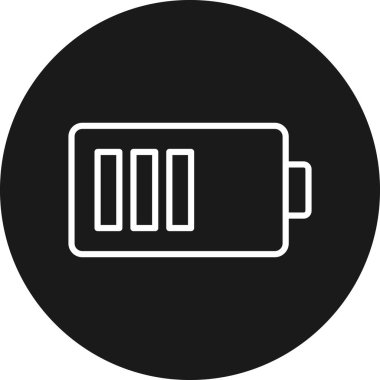 pil simgesi, vektör illüstrasyonu