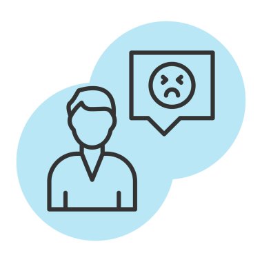 Moda tarzı izole edilmiş arka planda müşteri servis simgesi