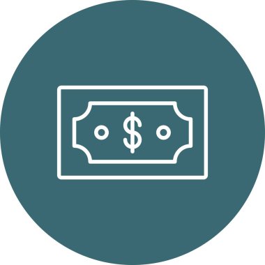 Para için. Web simgesi basit illüstrasyon