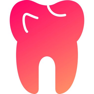 diş simgesi vektör illüstrasyonu