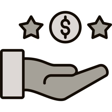 Dolar simgesi vektör illüstrasyonu