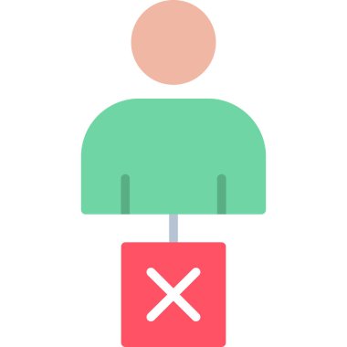 hiçbir iz yok. vektör çizim