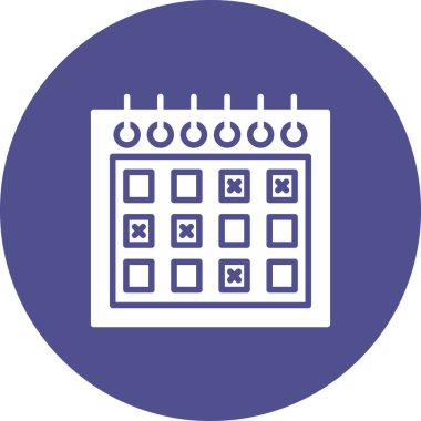 Takvim. Web simgesi vektör illüstrasyonu