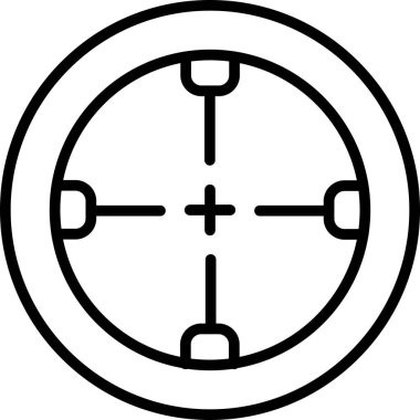 Hedef. Web simgesi basit tasarım