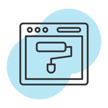 Web sayfası simge tasarımı illüstrasyonu