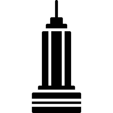 Modern yapı ikonunun vektör illüstrasyonu