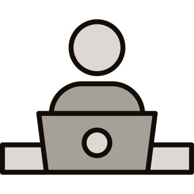 ofis masası vektör simgesi