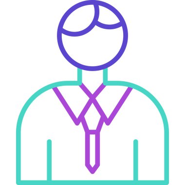 Bir insan simgesinin vektör illüstrasyonu