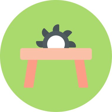 Sandalye. Web simgesi basit illüstrasyon