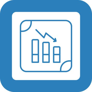 çubuk grafik çizelgesi simgesi dış hat biçiminde