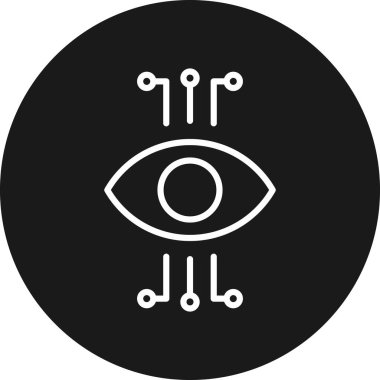 Göz simgesi vektör illüstrasyonu