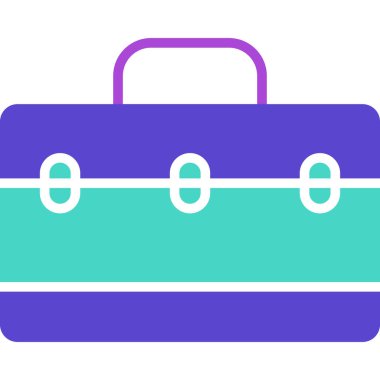 Çanta. Web simgesi basit illüstrasyon