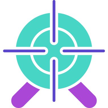 Hedef. Web simgesi basit illüstrasyon