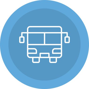 bus simgesi vektör illüstrasyonu