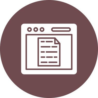 Web simgesi, vektör illüstrasyonu