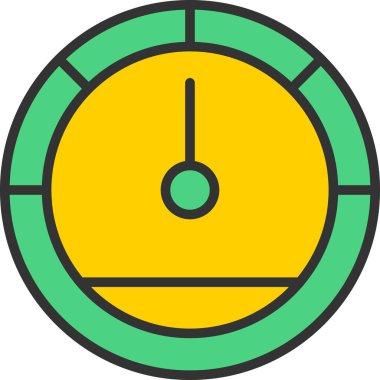 Bir saatin vektör illüstrasyonu