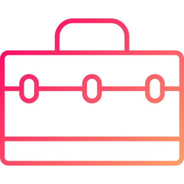 Çanta. Web simgesi basit illüstrasyon