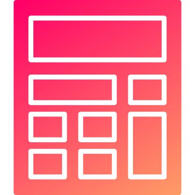 hesap makinesi simgesi, vektör illüstrasyonu