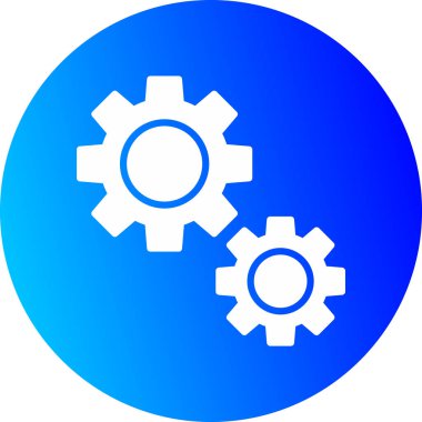 dişli simgesi vektör illüstrasyonu