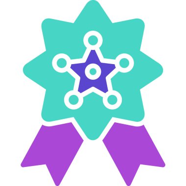 Bir yıldız simgesinin vektör illüstrasyonu