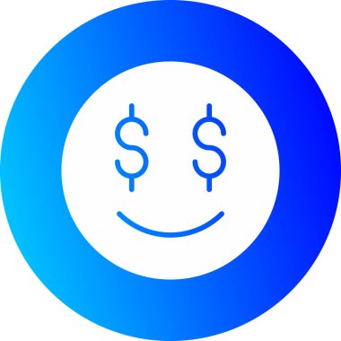 Dolar. Web simgesi basit illüstrasyon