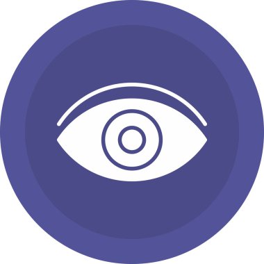 Göz. Web simgesi basit illüstrasyon