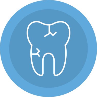 diş simgesi vektör illüstrasyonu